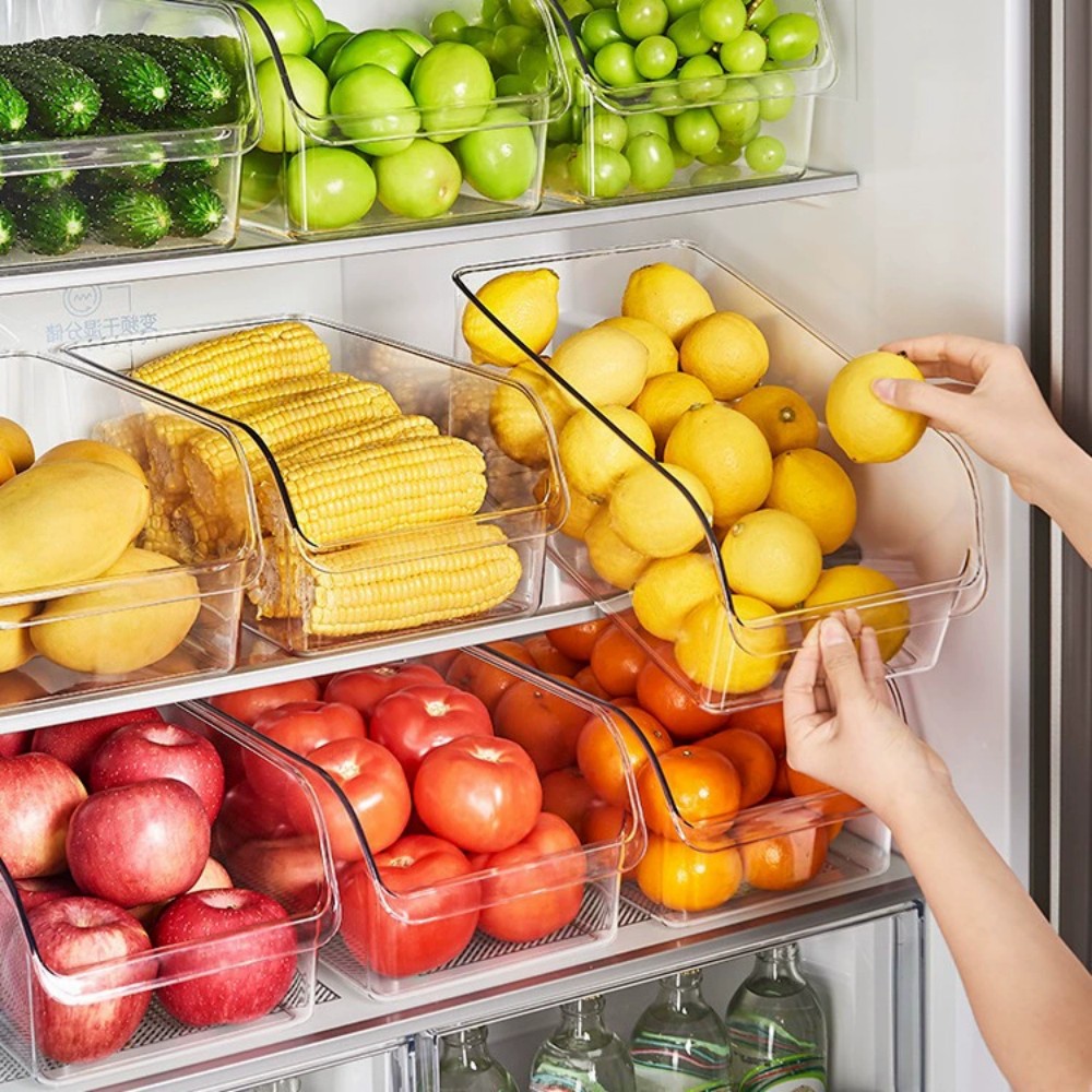 Food Storage Drawers - صندوق تخزين الثلاجة، فريزر بيض مستطيل