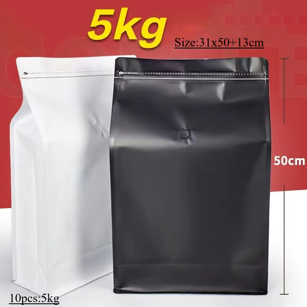 Food Storage Aluminum - 10 قطعة 5 كجم زيبلوك مسحوق