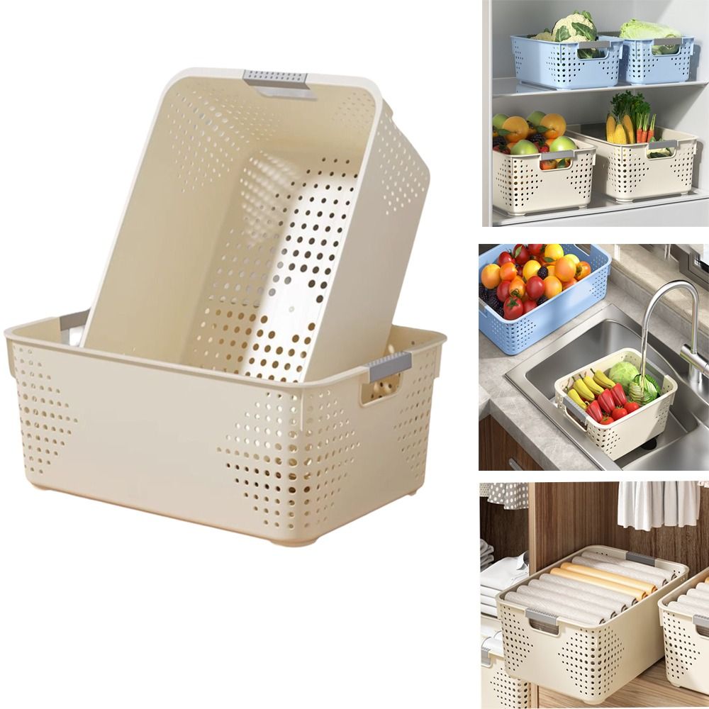 Food Storage Without Plastic - سلة تخزين بلاستيكية متينة قابلة للتكديس