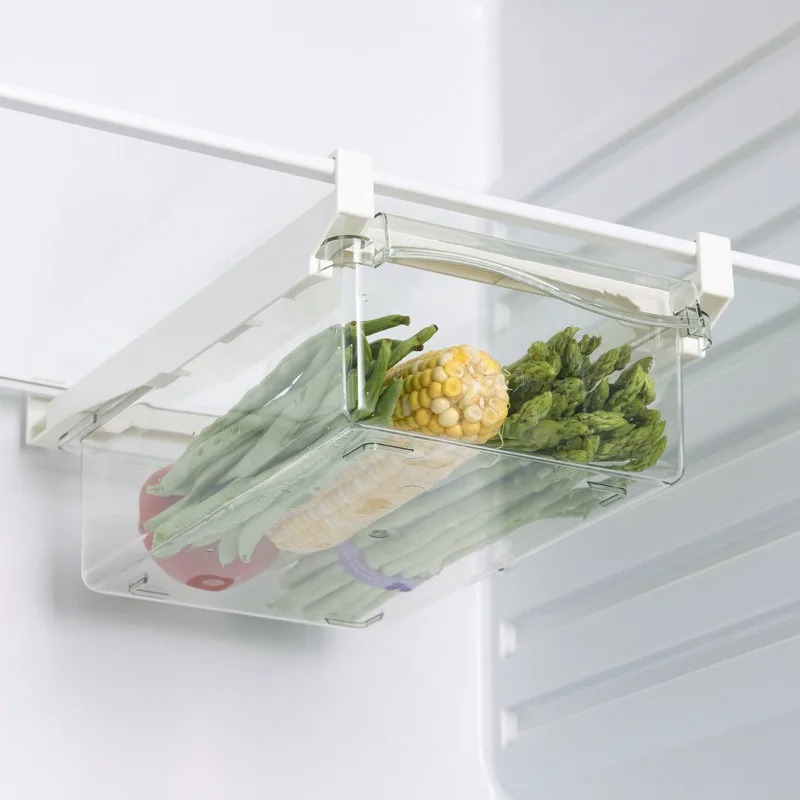 Food Storage Drawers - منظم فواكه شفاف، رف تخزين طعام