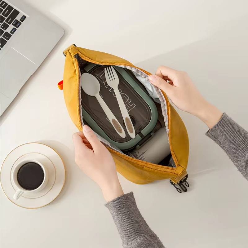 Food Storage Aluminum - حقيبة غداء معزولة حرارياً من رقائق