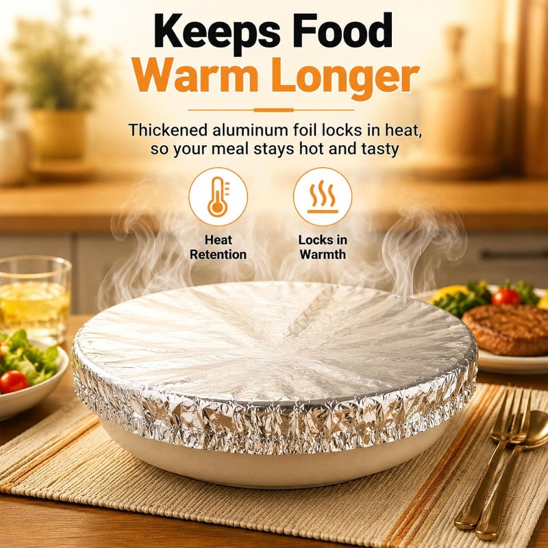 Food Storage Aluminum - أغطية عازلة من رقائق الألومنيوم، أغطية