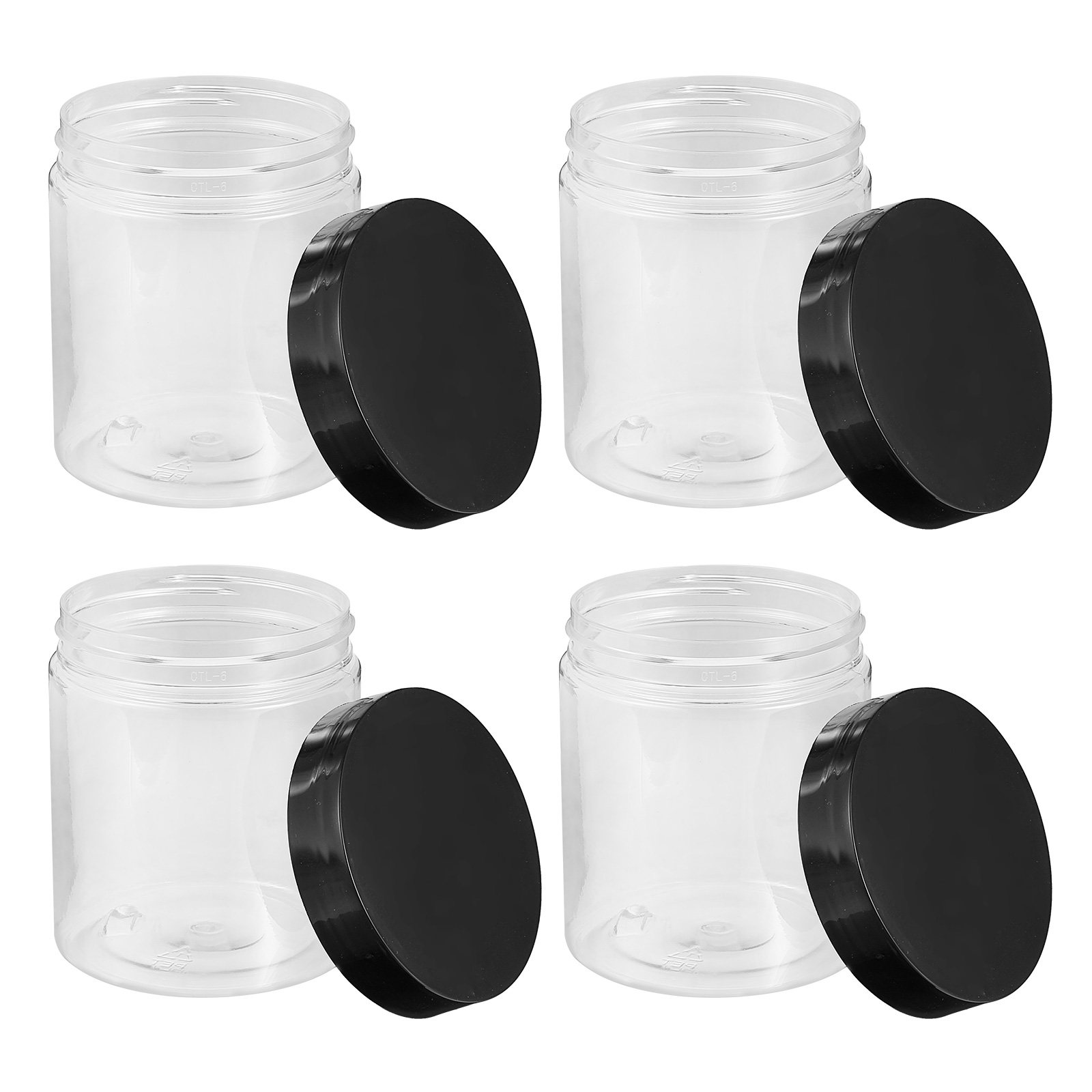 Food Storage Jars - 12 قطعة من أوعية التخزين البلاستيكية