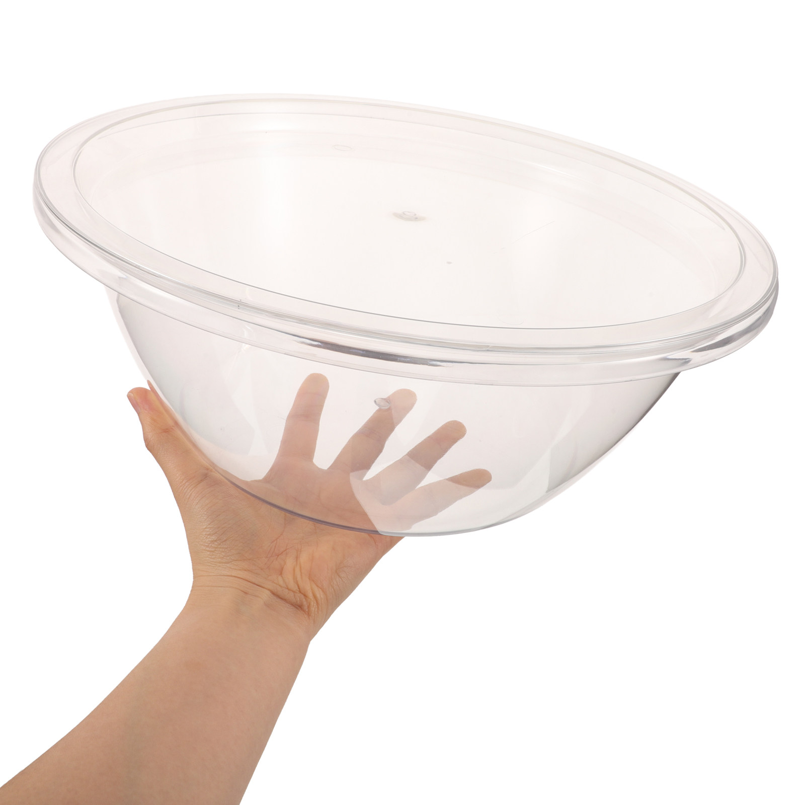 Food Storage Freezer - مجموعتان من أوعية خلط السلطة البلاستيكية
