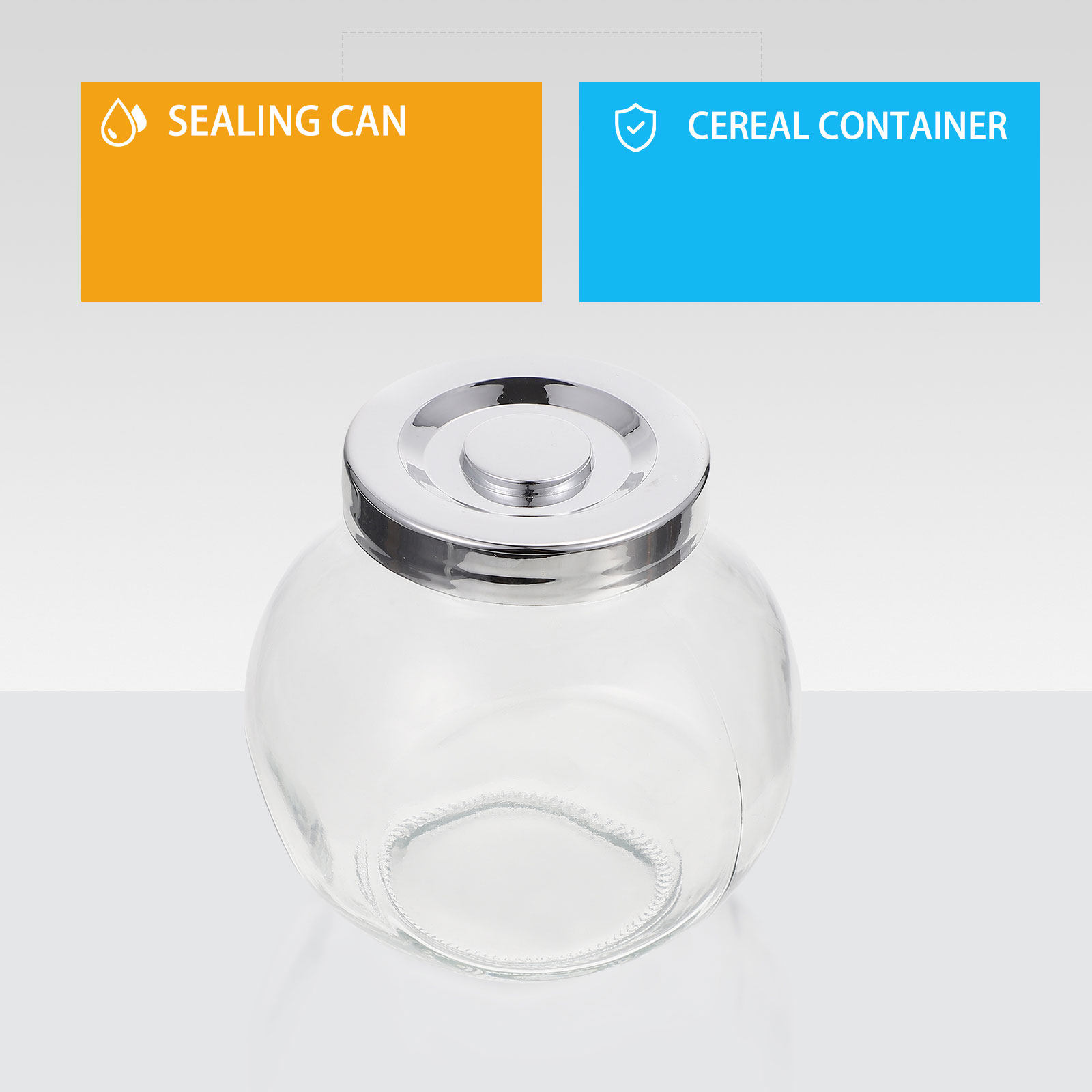 Food Storage Jars - زجاجتان لتخزين مربى الفواكه، أوعية طعام