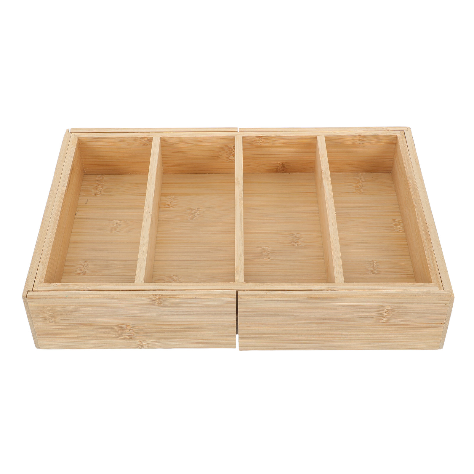 Food Storage Drawers - منظم رفوف قابل للتوسيع من الخيزران،