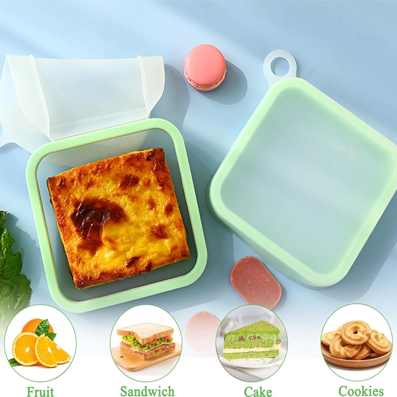 Food Storage Handling - سيليكون ساندويتش نخب بينتو صندوق مع