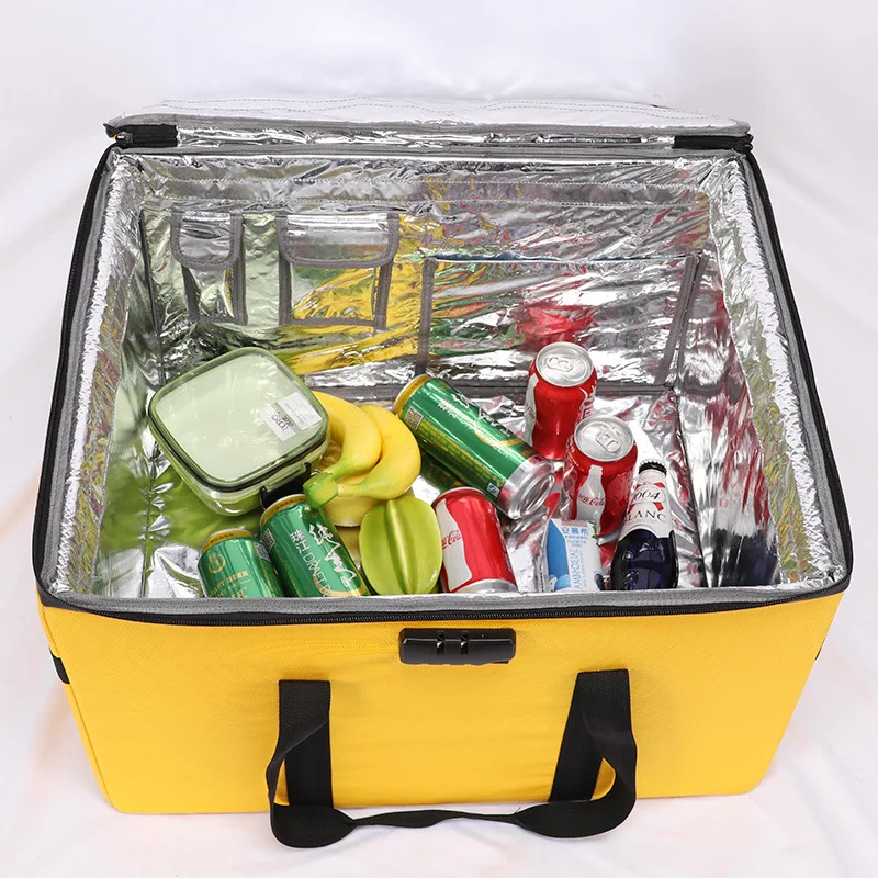 Food Storage Aluminum - 80L المحمولة البيتزا الكبيرة أكياس التوصيل