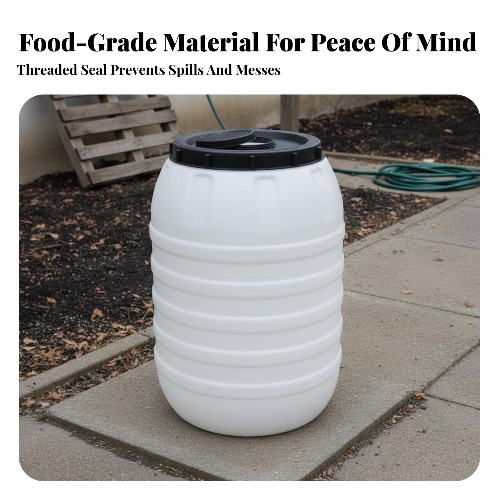 برميل بلاستيكي لحفظ الطعام بدر - مراجعة Food Storage Lid وسعره