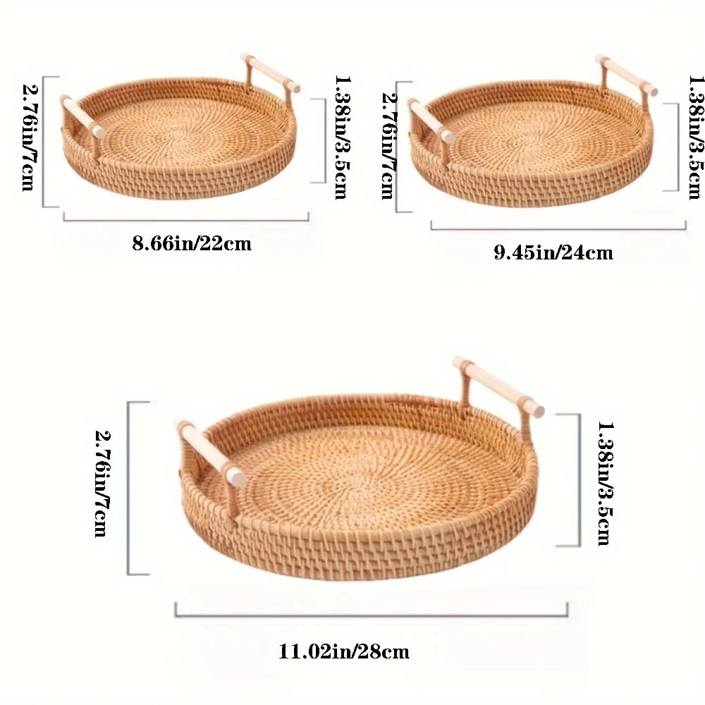 صينية منسوجة يدويًا من الخيزرا - مراجعة Food Storage Of Plants وسعره