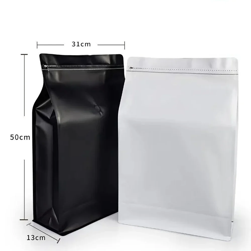10 قطعة 5 كجم زيبلوك مسحوق حبو - مراجعة Food Storage Aluminum وسعره