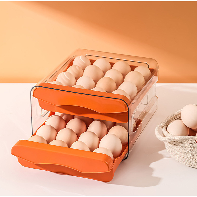 صندوق تخزين البيض ذو الطبقتين  - مراجعة Food Storage Drawers وسعره