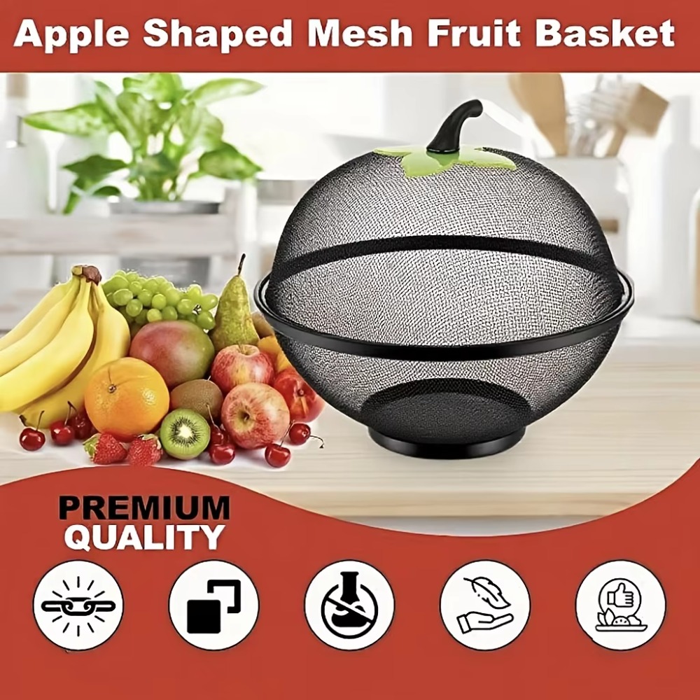 سلة فواكه معدنية بغطاء شبكي مق - مراجعة Food Storage Net وسعره