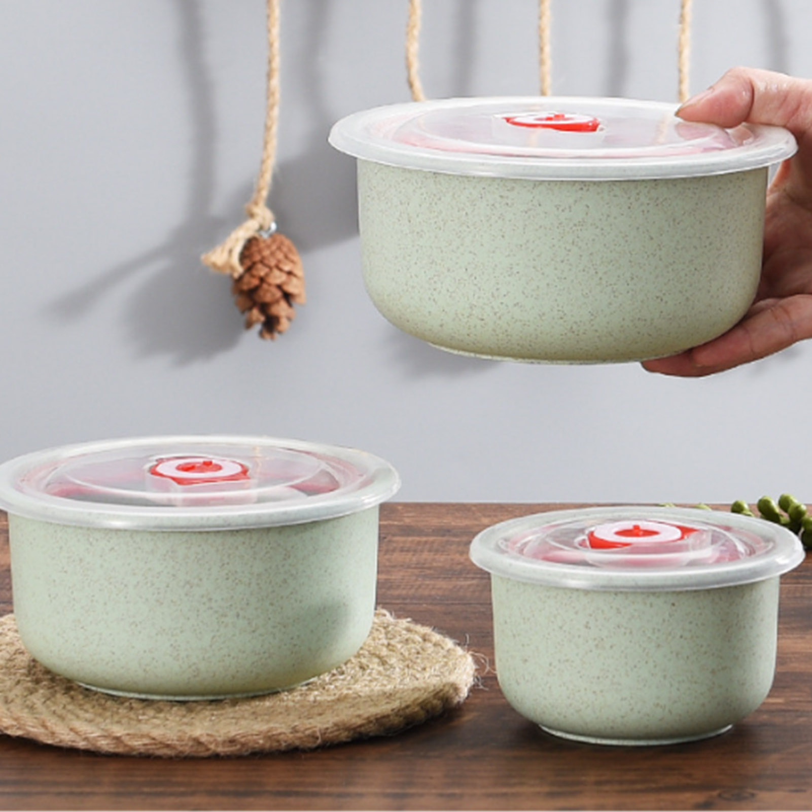 3 قطع من حاويات تخزين الطعام،  - مراجعة Food Storage Without Plastic وسعره
