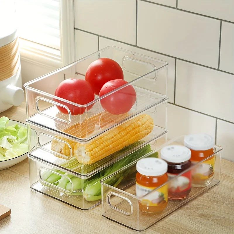 صندوق تخزين شفاف للثلاجة مع مق - مراجعة Food Storage Handling وسعره