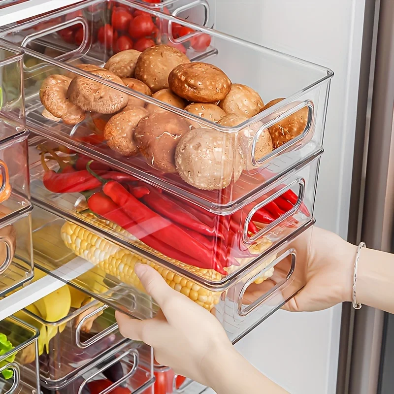 صندوق تخزين شفاف للثلاجة مع مق - مراجعة Food Storage Handling وسعره