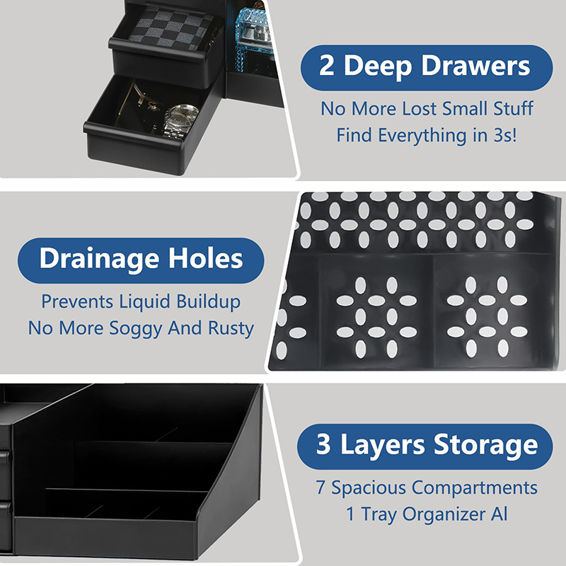 منظم كولونيا للرجال، حامل كولو - مراجعة Food Storage Drawers وسعره