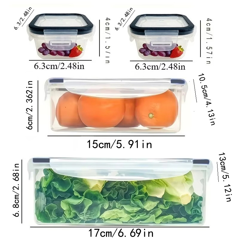 مجموعة من 8 قطع تشمل 4 حاويات  - مراجعة Food Storage Box Set وسعره