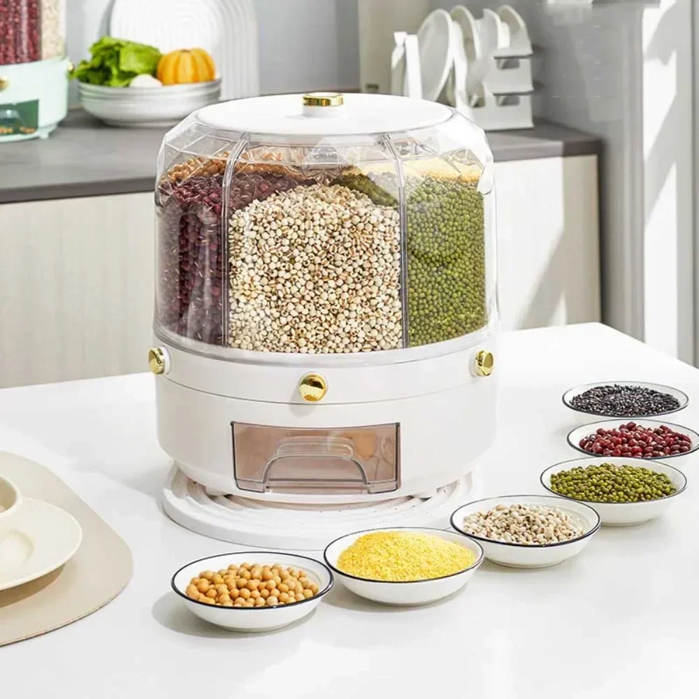 حاوية تخزين حبوب دوارة بسعة كب - مراجعة Food Storage Drawers وسعره