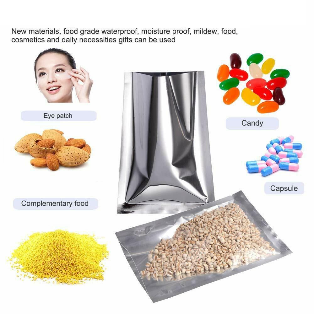 100 قطعة من أكياس التخزين المق - مراجعة Food Storage Aluminum وسعره