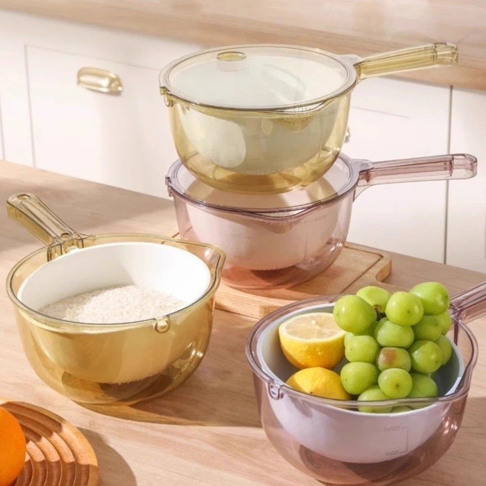 سلة تصريف الخضروات بمقبض طويل، - مراجعة Food Storage Handling وسعره