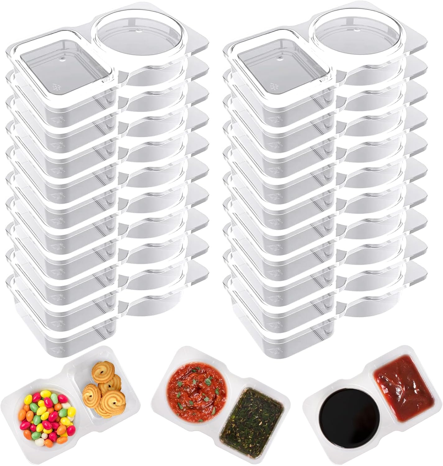 حاوية توابل مزدوجة الأقسام قاب - مراجعة Food Storage Without Plastic وسعره