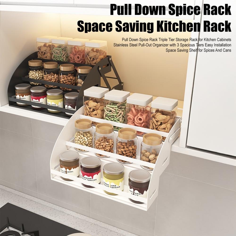 منظم توابل ثلاثي الطبقات، رف ت - مراجعة Food Storage Without Plastic وسعره