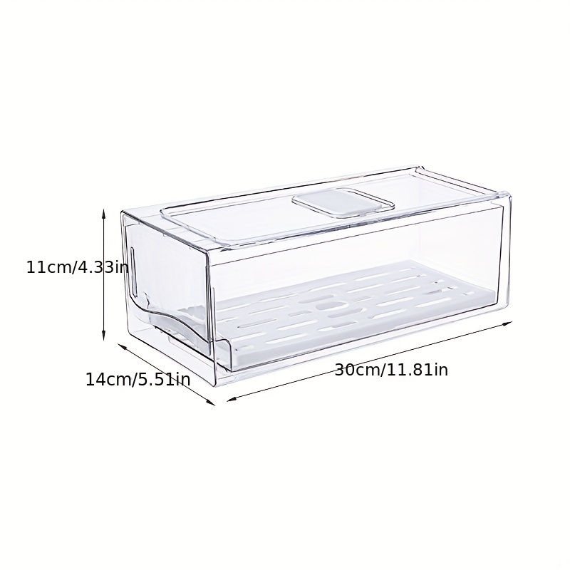 صندوق تخزين ثلاجة المطبخ ، نوع - مراجعة Food Storage Drawers وسعره