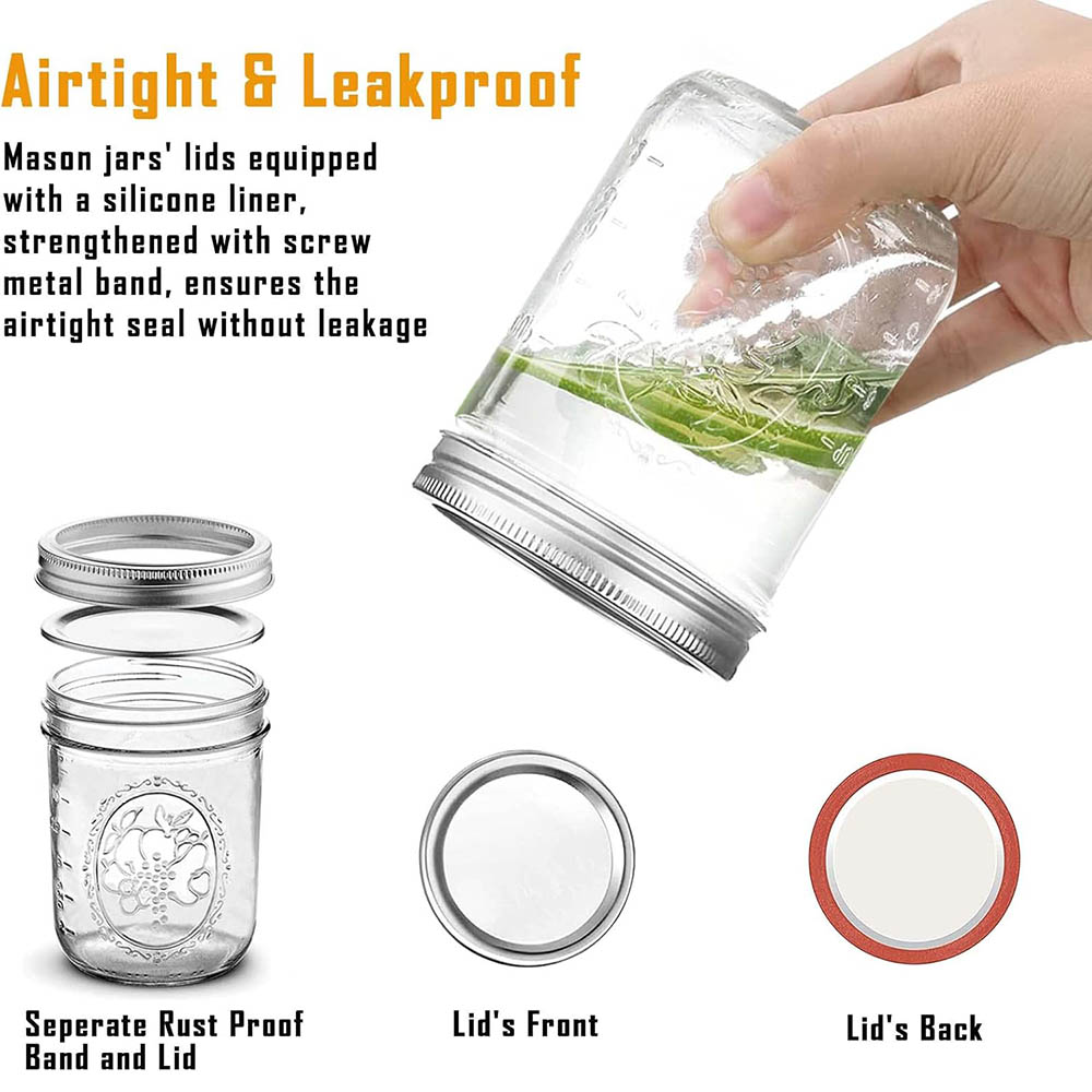 برطمانات ماسون واسعة الفوهة سع - مراجعة Food Storage Lid وسعره