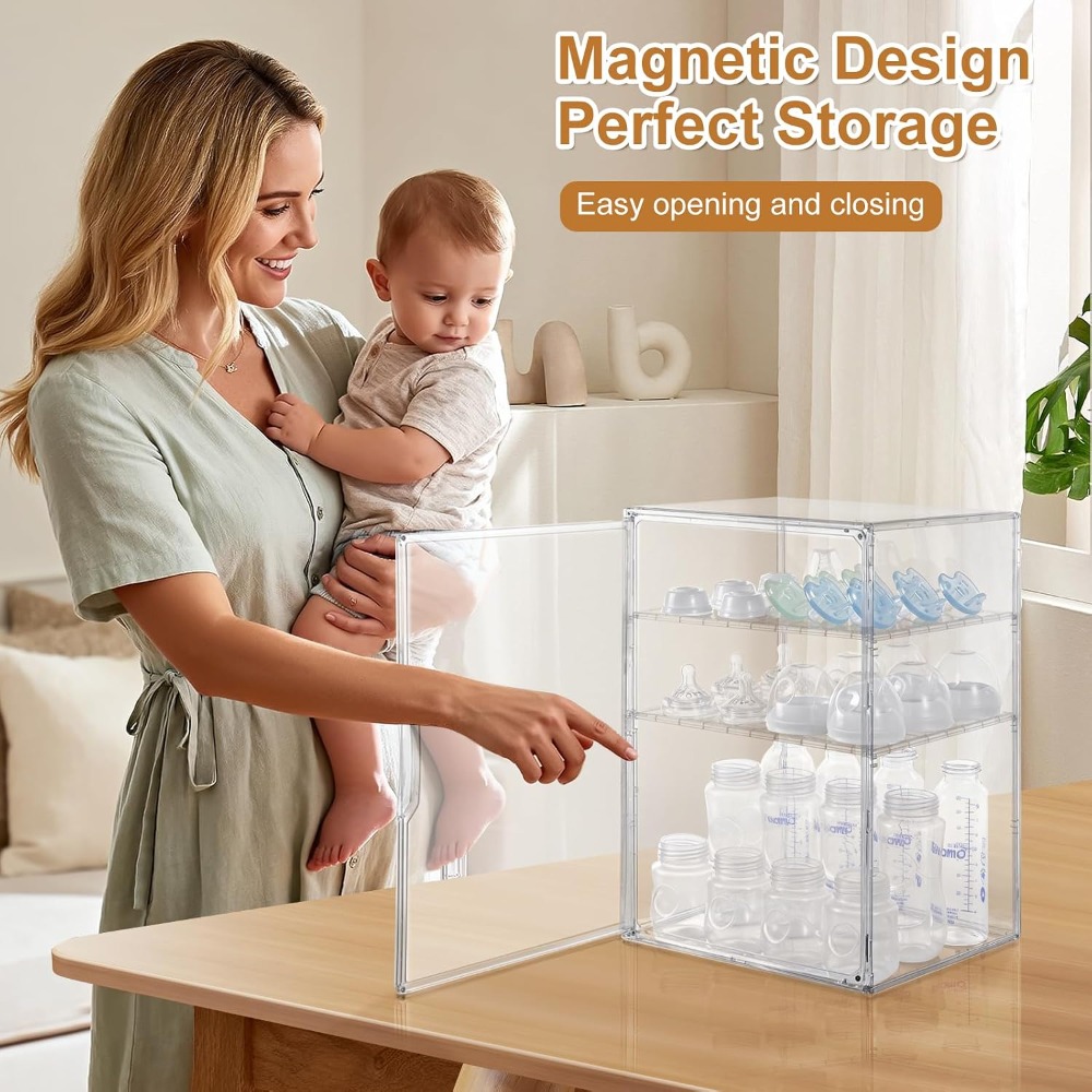 منظم زجاجات الأطفال الأكريليك  - مراجعة Food Storage Moms وسعره