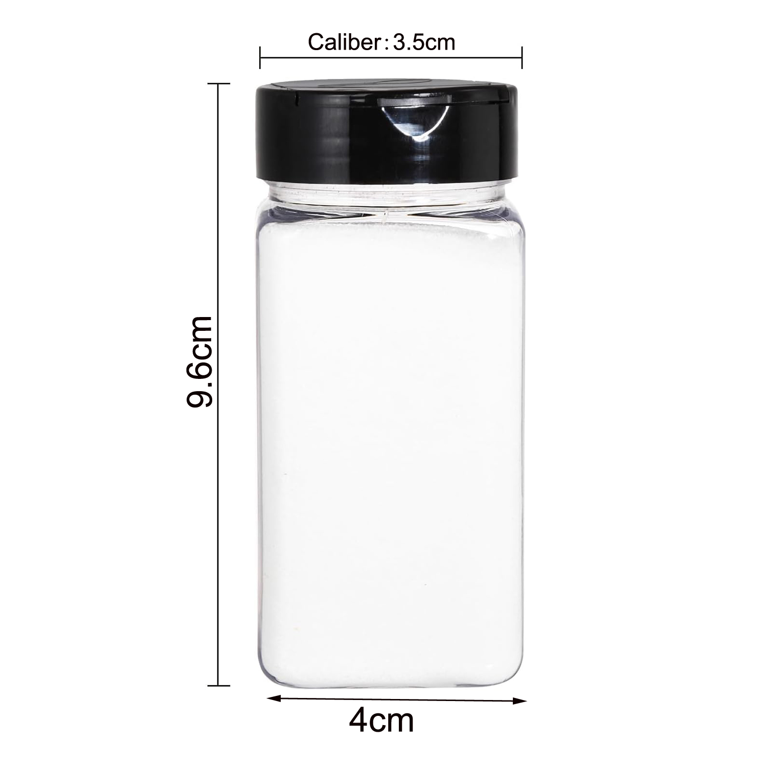 أوعية توابل بلاستيكية مربعة كب - مراجعة Food Storage Jars وسعره