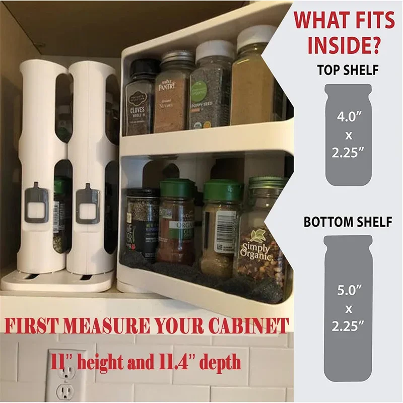 رف دوار للتخزين متعدد الطبقات، - مراجعة Food Storage Without Plastic وسعره