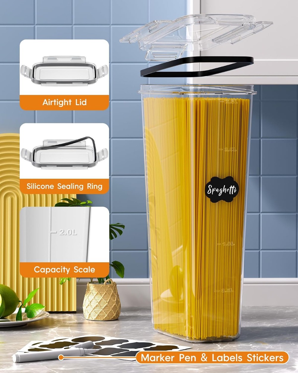 24 قطعة من حاويات تخزين الطعام - مراجعة Food Storage Lid وسعره