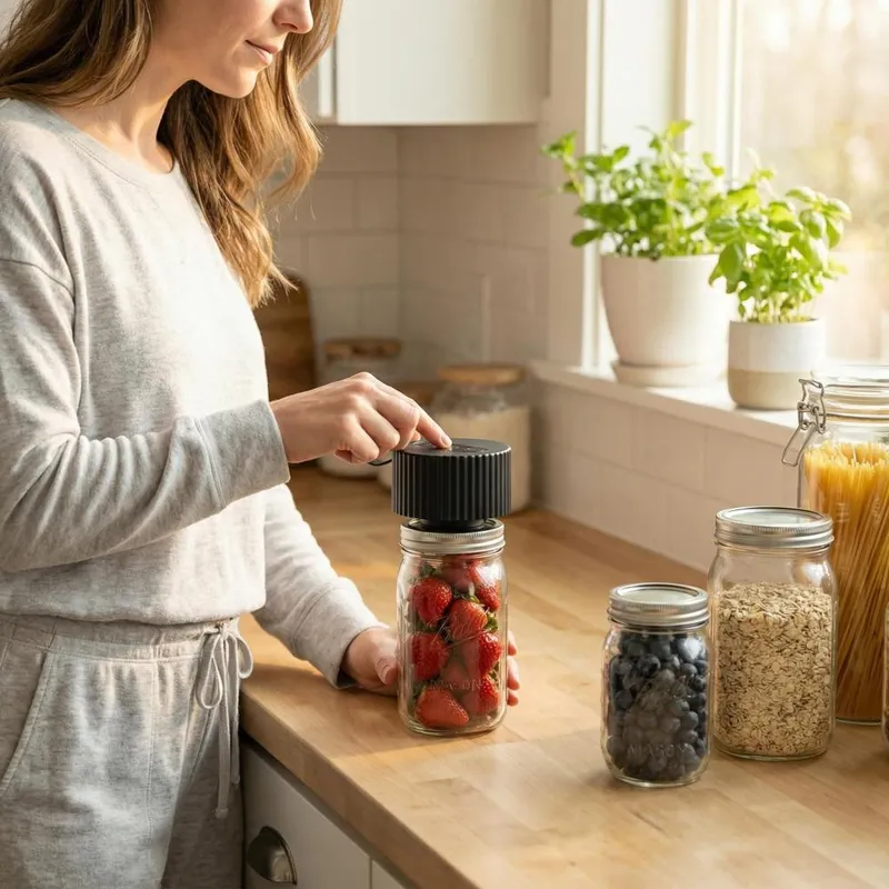 جهاز تفريغ الهواء الكهربائي لب - مراجعة Food Storage Jars وسعره